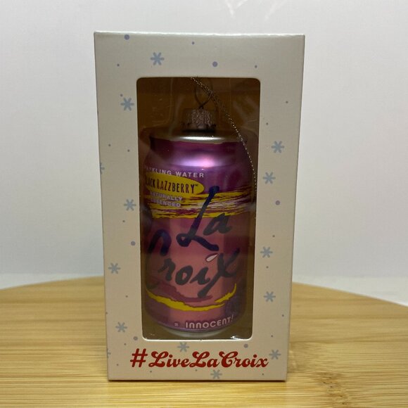 Lacroix Black Razzberry Purple Christmas Ornament Sparkling Water Can Holiday - Picture 1 of 6